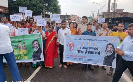 नशा मुक्ति अभियान के तहत चंदनकियारी में  निकाला गया केंडल मार्च