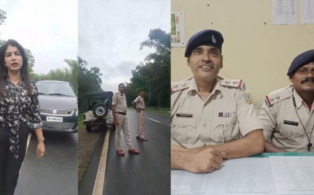 चन्दनकियारी पुलिस ने महिला राहगीर की मदद की