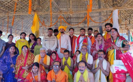 कुसुमकियारी में रुद्र चंडी महायज्ञ का भव्य समापन, मूर्तियों की हुई प्राण प्रतिष्ठा